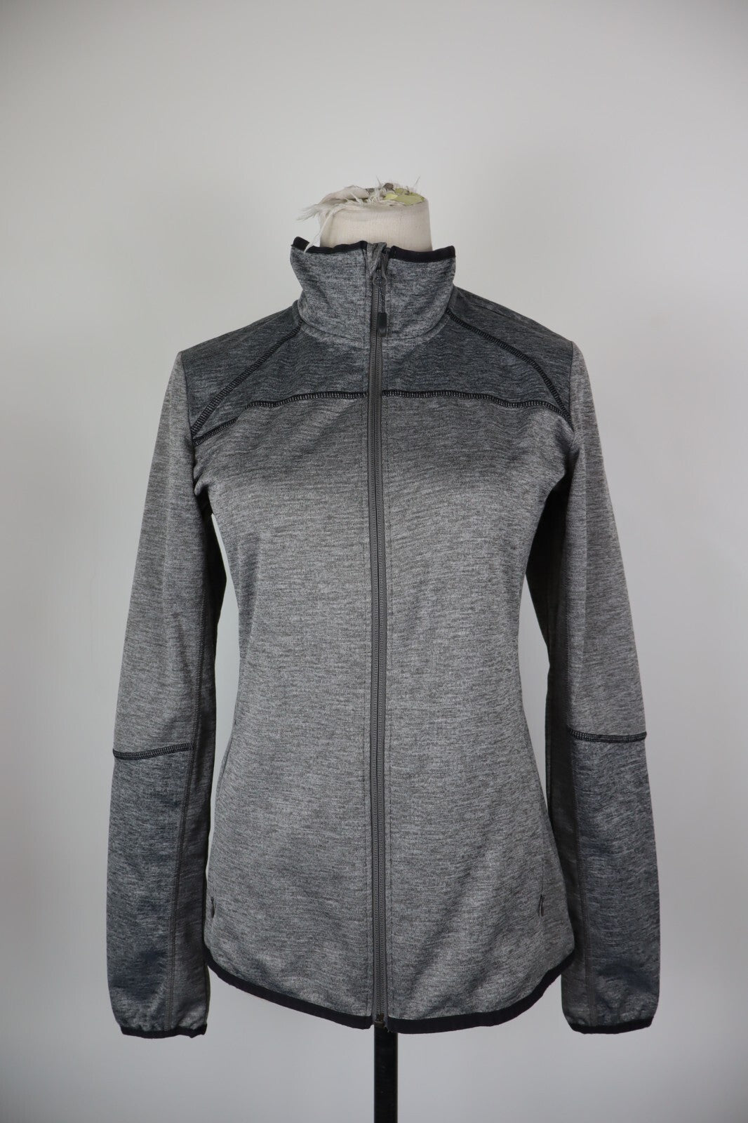 COLUMBIA FELPA CON ZIP GIACCA DONNA Tg M WOMAN CASUAL VINTAGE SPORT JACKET