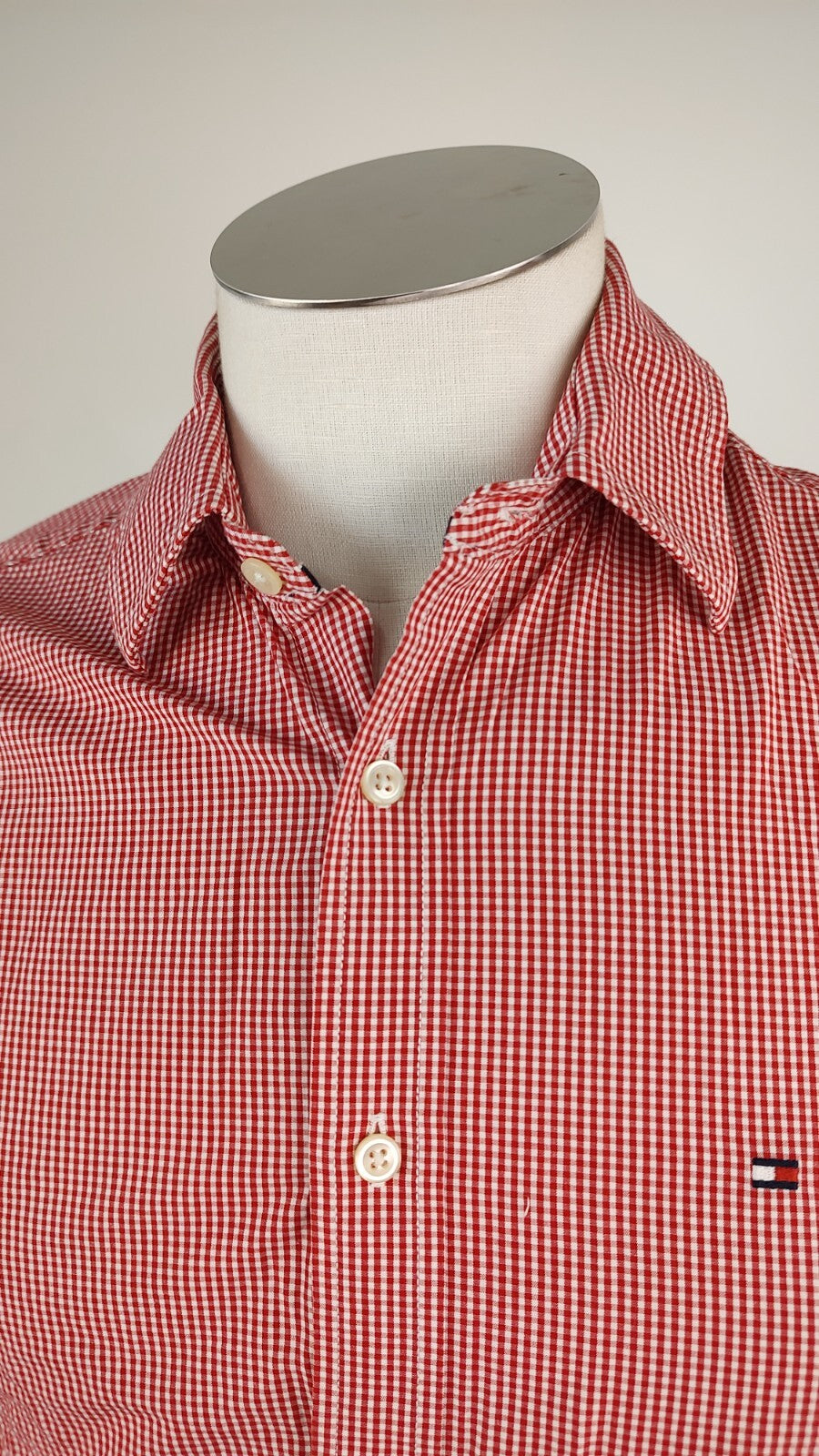 TOMMY HILFIGER CAMICIA UOMO COTONE TG. S MAN CASUAL VINTAGE SHIRT