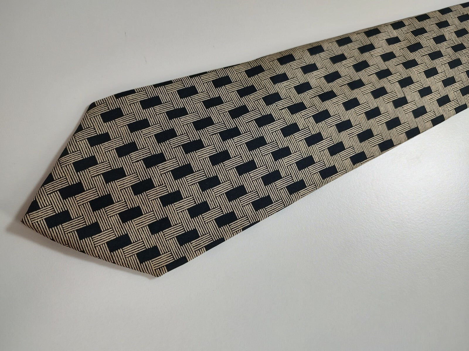 ANGELO MARINO NAPOLI 100% SILK TIE SETA CRAVATTA NECKTIE MADE IN ITALY CLASSIC