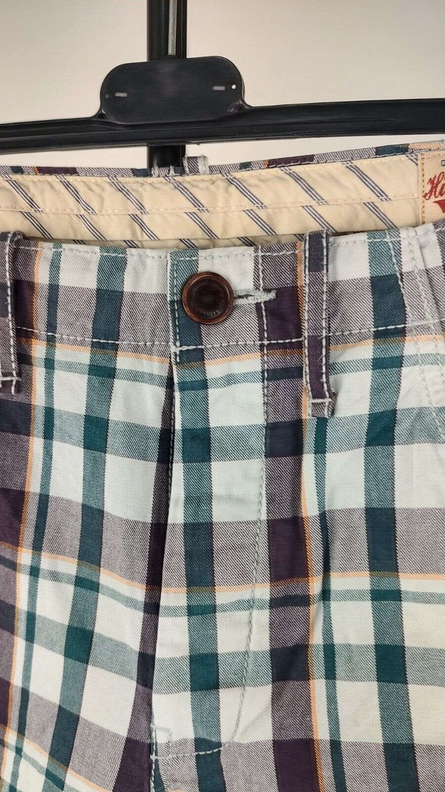 HILFIGER DENIM PANTALONI BERMUDA UOMO COTONE TG. W33 MAN PANTS CASUAL VINTAGE