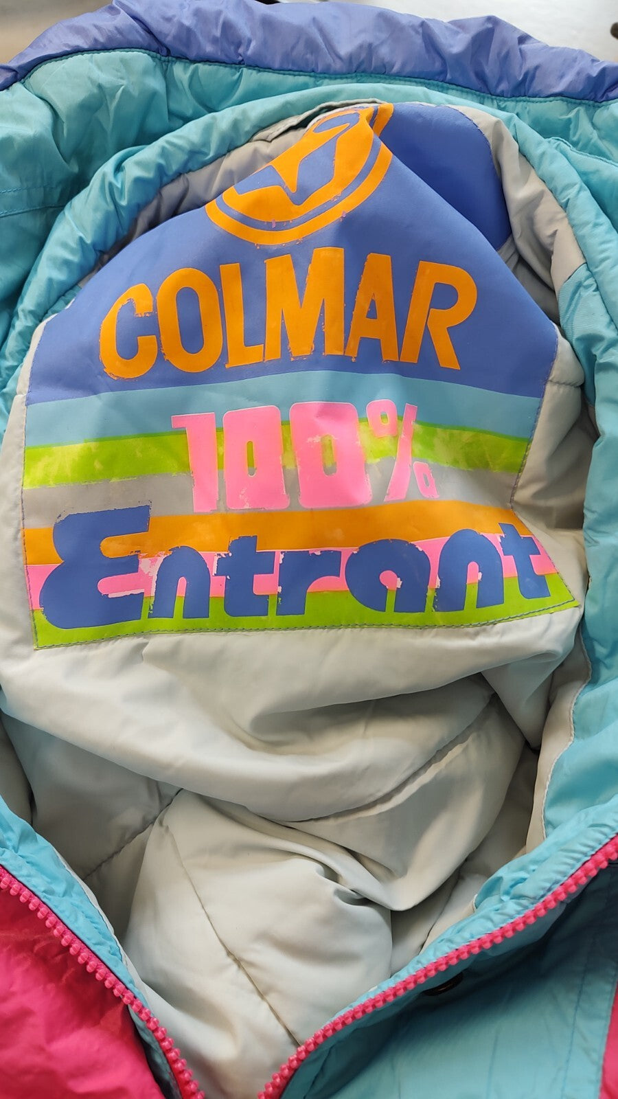 COLMAR ENTRANT GIUBBINO IMBOTTITO DONNA NEVE Tg M VINTAGE WOMAN JACKET VINTAGE