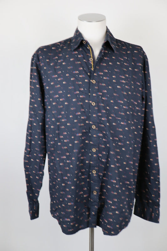 CAMEL ACTIVE CAMICIA UOMO TG. L MAN CASUAL VINTAGE SHIRT COTONE COTTON