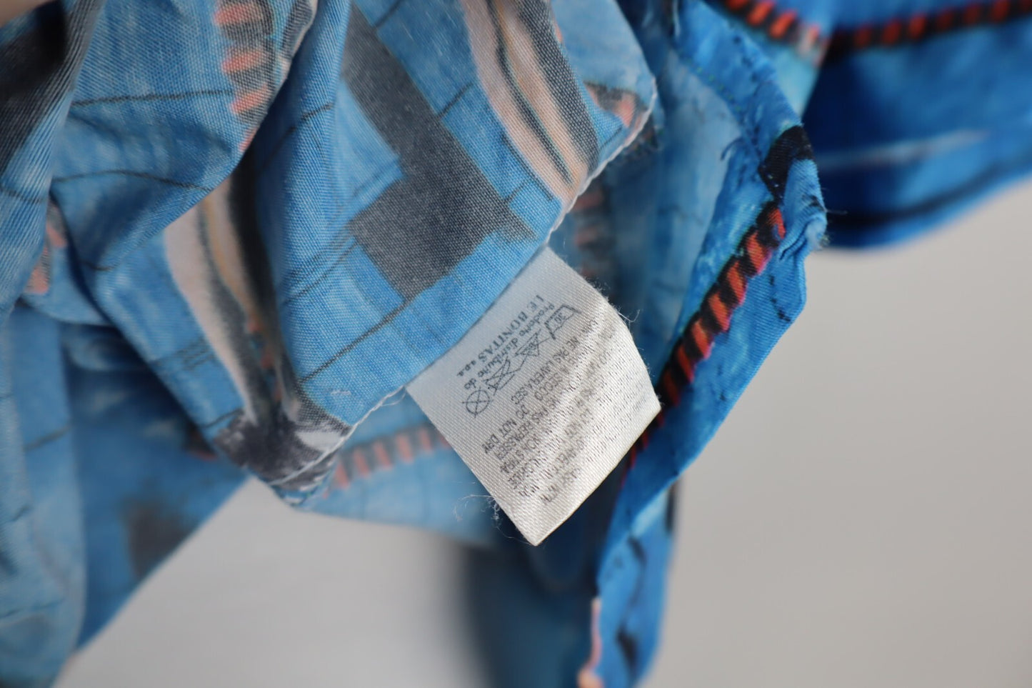 PAUL SMITH CAMICIA CON ZIP UOMO TG L MAN SHIRT CASUAL VINTAGE COTONE COTTON