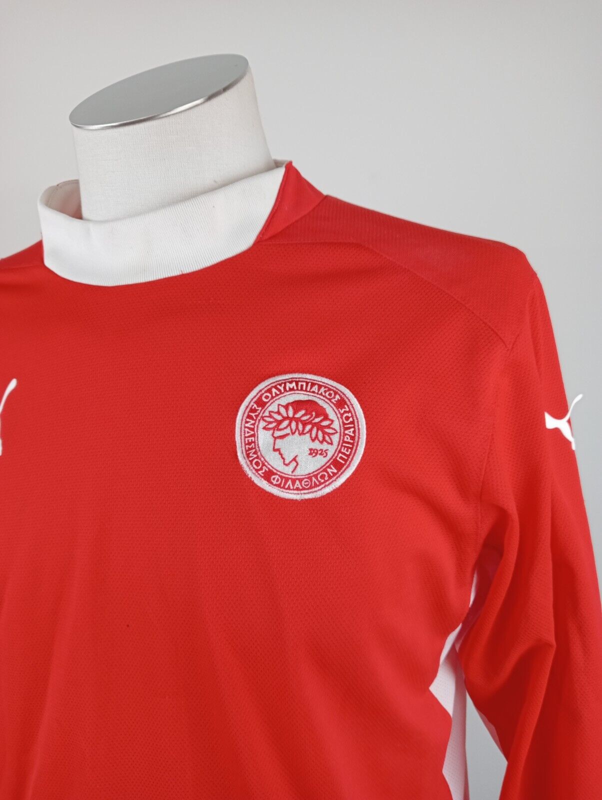 PUMA OLYMPIACOS MAGLIA CALCIO UOMO Tg 14 ANNI SOCCER JERSEY SPORT VINTAGE