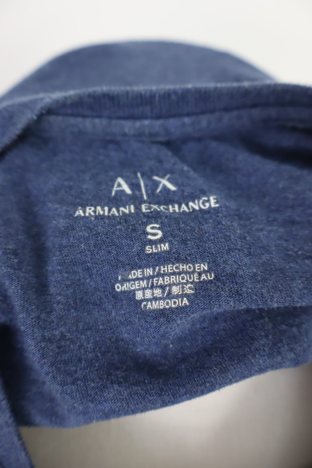 ARMANI EXCHANGE MAGLIA COTONE UOMO TG S MAN T-SHIRT VINTAGE CASUAL COTTON