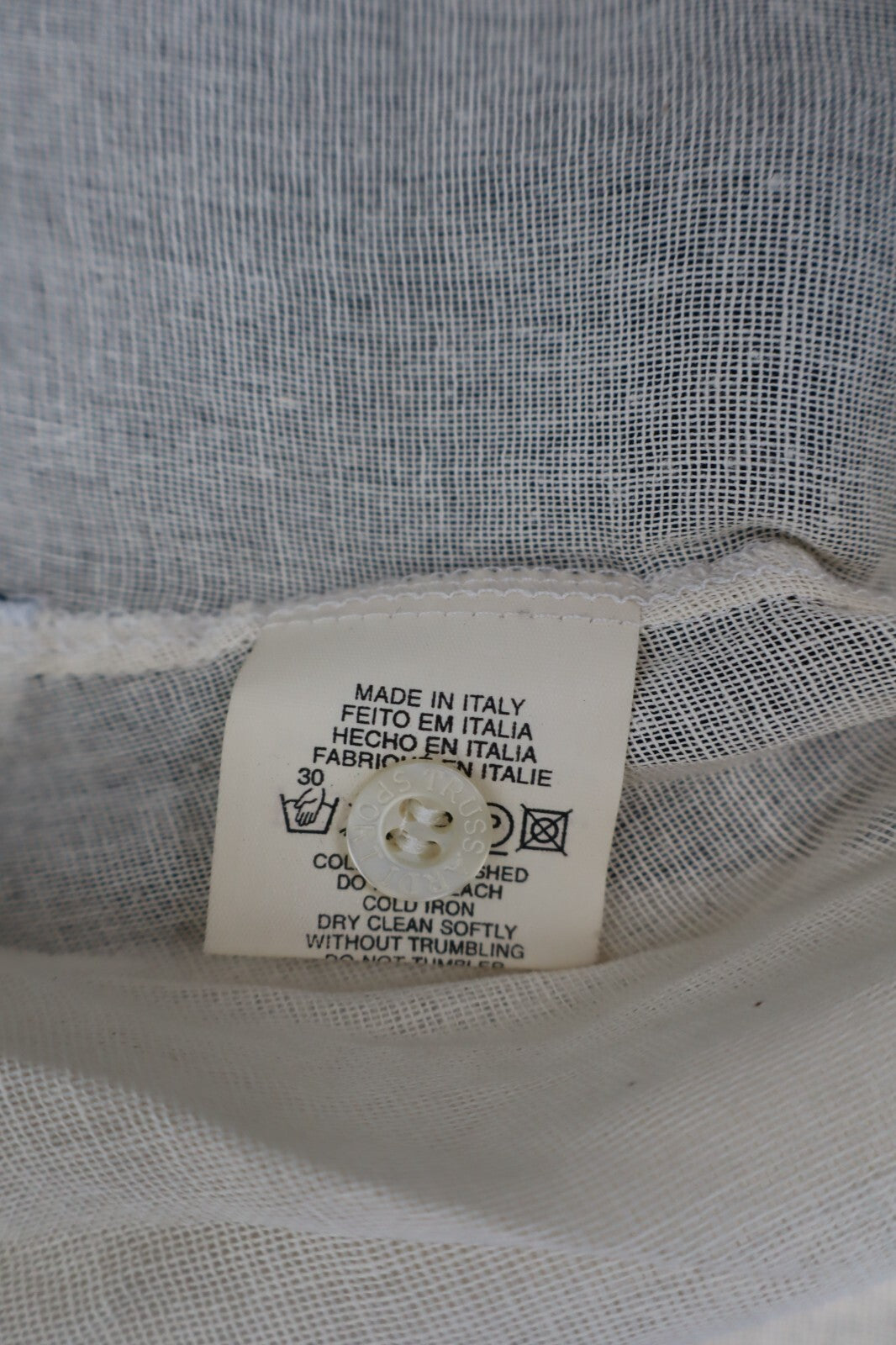 TRUSSARDI SPORT CAMICIA SMANICATA DONNA TG. S WOMAN SHIRT CASUAL VINTAGE COTONE
