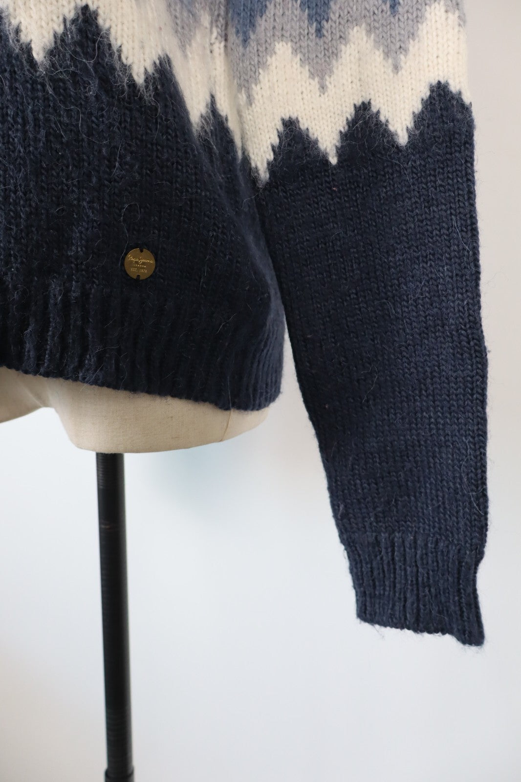 PEPE JEANS MAGLIONE LANA WOOL DONNA Tg. S WOMAN CASUAL SWEATER VINTAGE