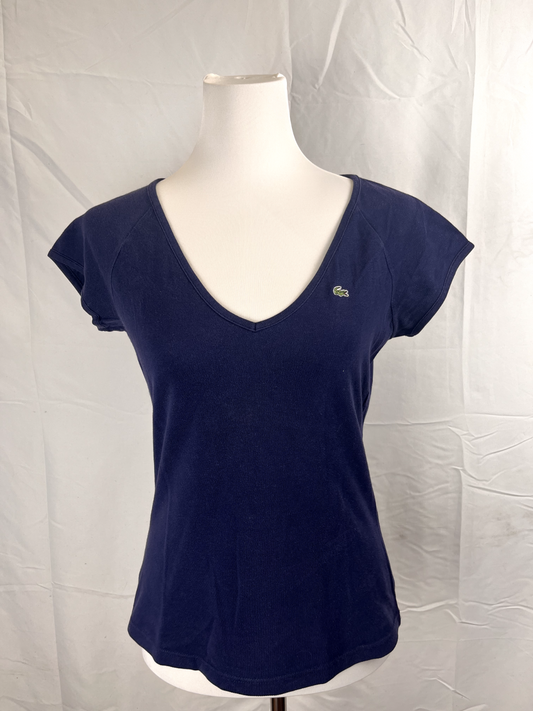 LACOSTE MAGLIA DONNA TG. 40 WOMAN CASUAL VINTAGE T-SHIRT COTONE COTTON