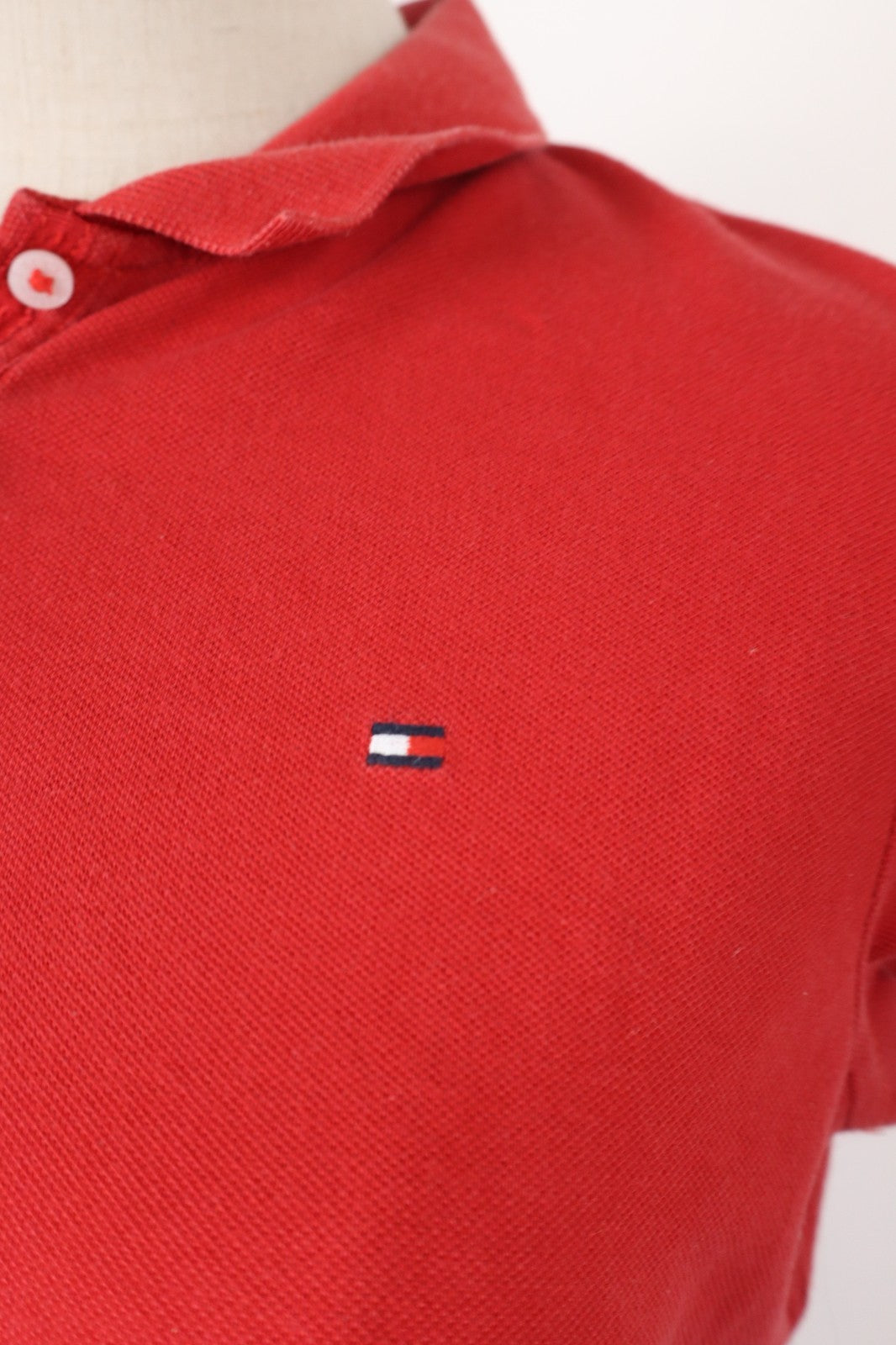 TOMMY HILFIGER DENIM POLO MAGLIA DONNA COTONE M WOMAN SHIRT CASUAL VINTAGE LOGO