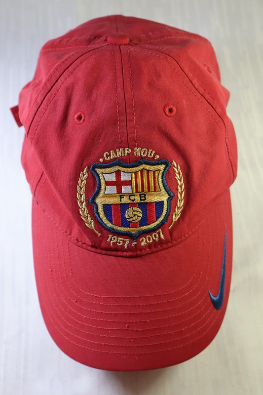 NIKE BARCELLONA CAPPELLO TG. UNICA BERRETTO UOMO DONNA HAT CAP VINTAGE CALCIO