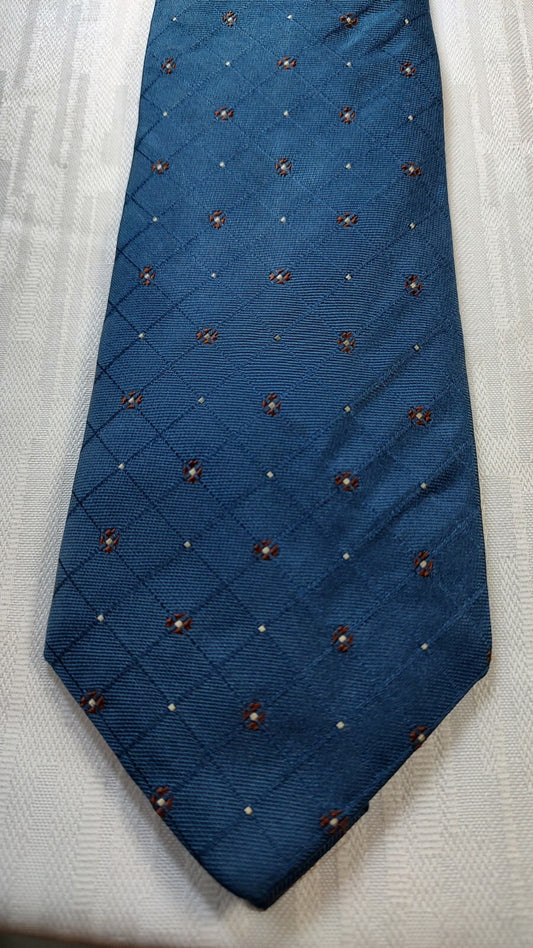 ROXY 100% SILK TIE SETA CRAVATTA NECKTIE MADE IN ITALY VINTAGE