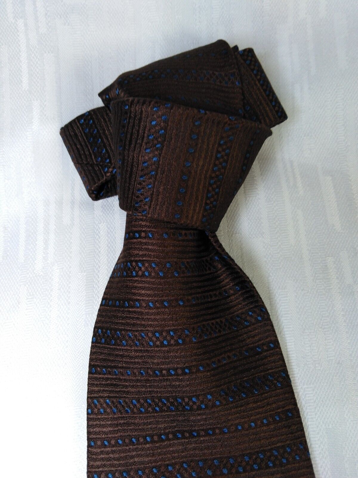 F&F ROMA 100% SETA SILK TIE CRAVATTA NECKTIE ITALY VINTAGE CLASSIC