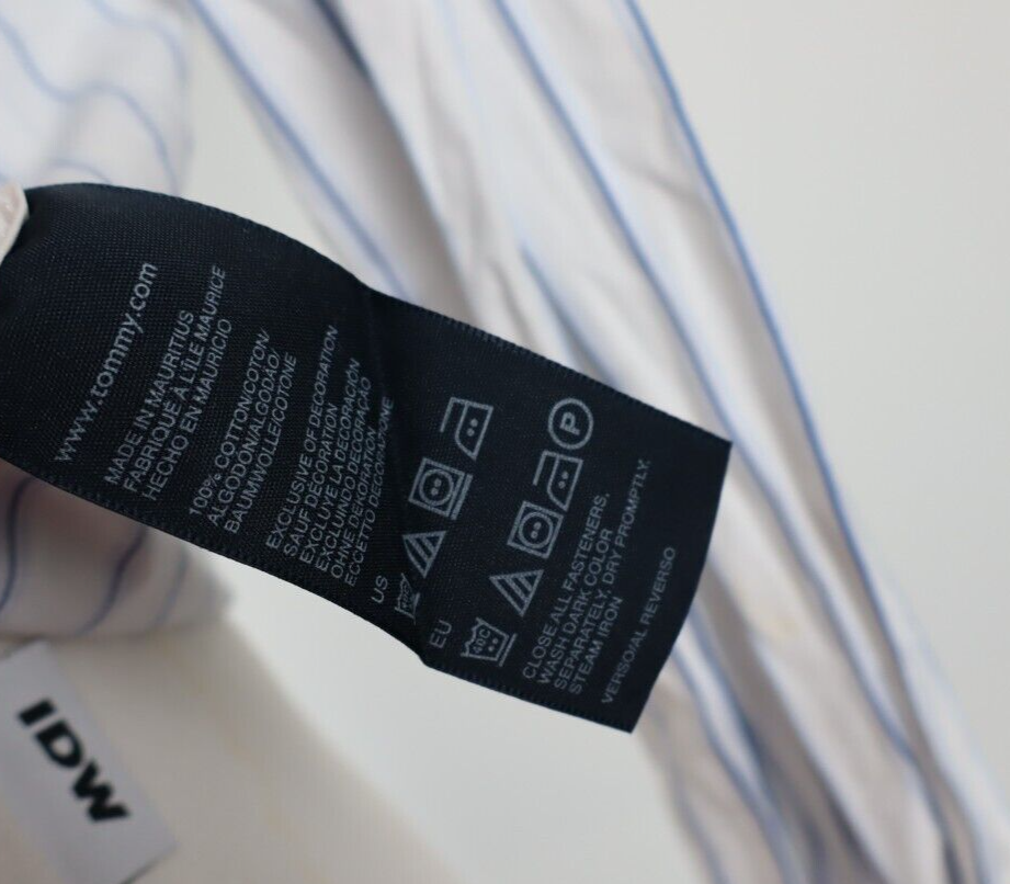 TOMMY HILFIGER CAMICIA UOMO TG. M MAN CASUAL VINTAGE SHIRT COTONE COTTON