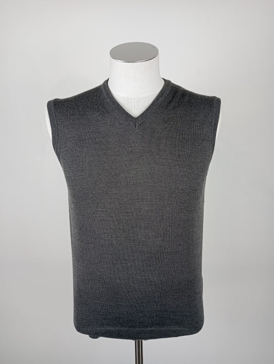 BEST COMPANY SMANICATO MAGLIONE GILET UOMO Tg S LANA WOOL MAN VINTAGE SWEATER