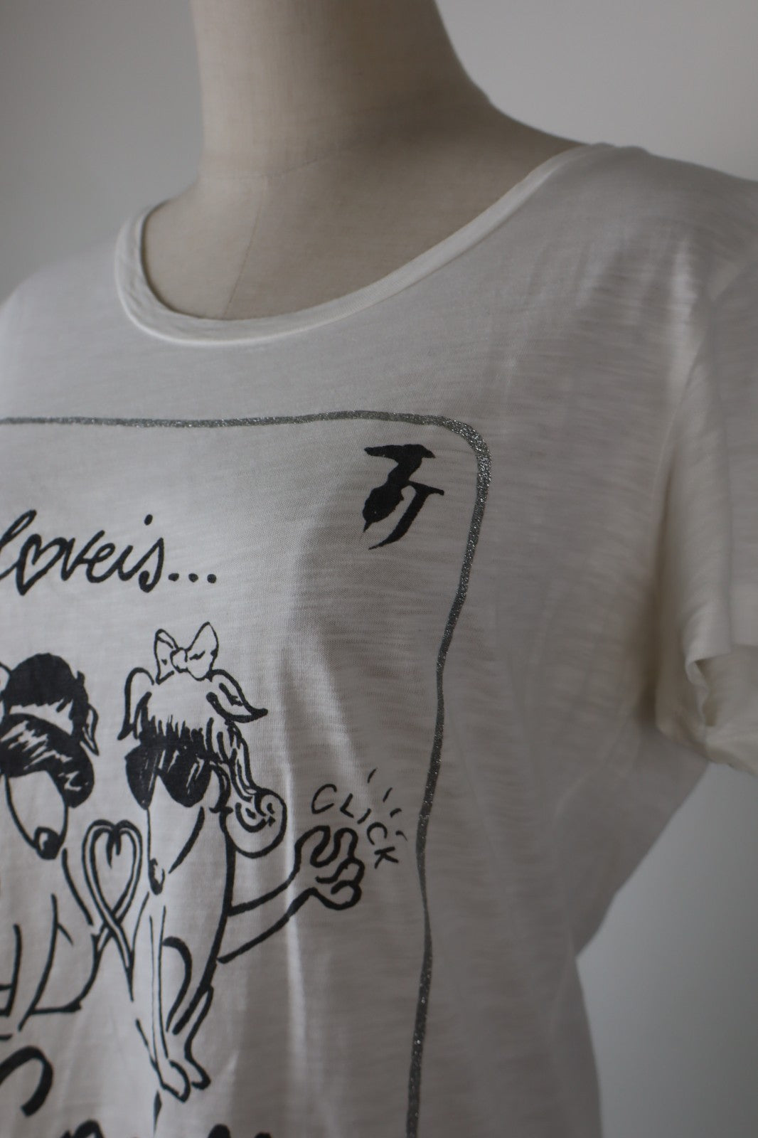 TRUSSARDI JEANS MAGLIA DONNA TG. M WOMAN CASUAL VINTAGE T-SHIRT TOP COTONE