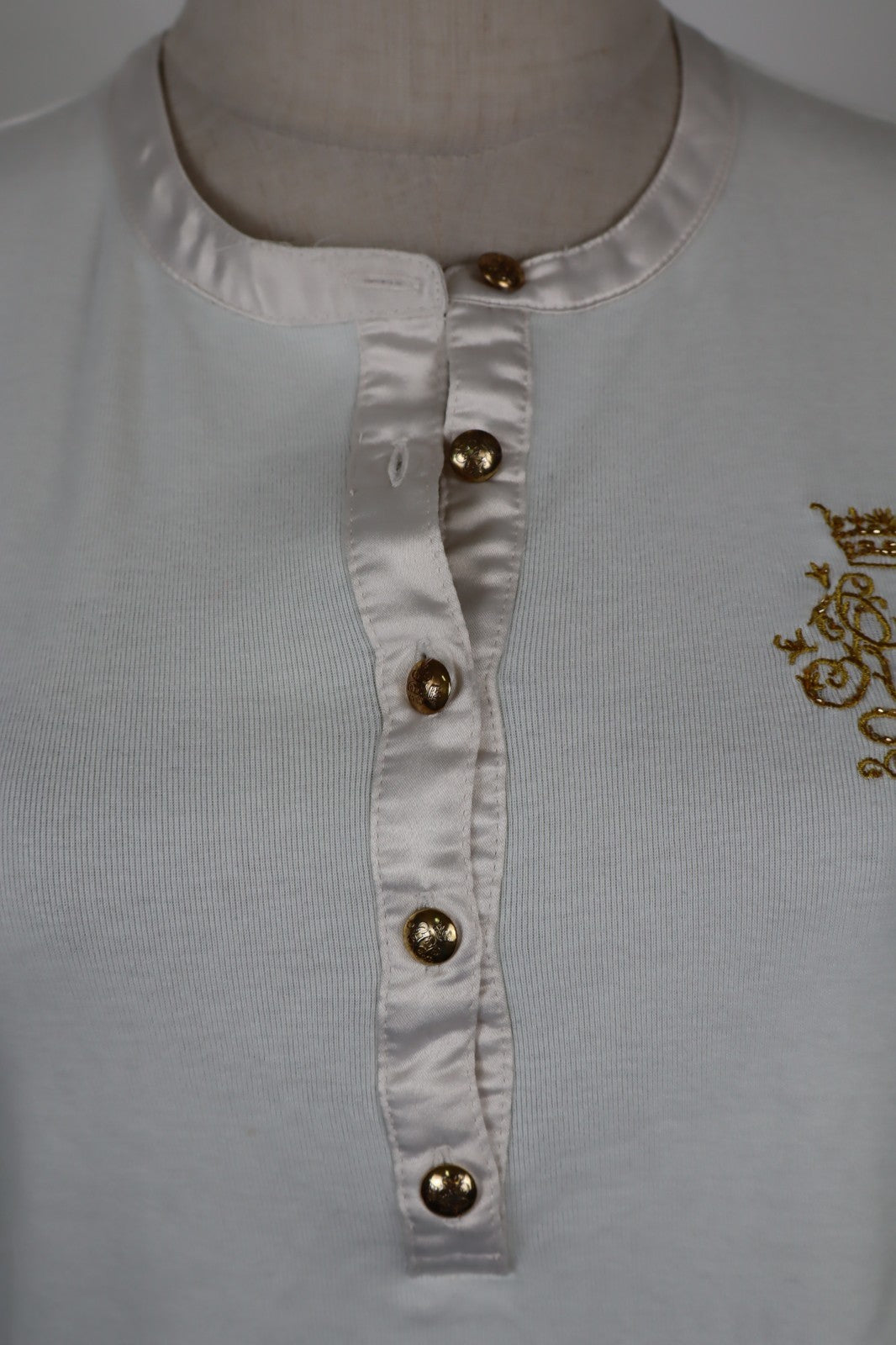 LAUREN RALPH LAUREN  MAGLIA DONNA TG. M WOMAN CASUAL VINTAGE T-SHIRT
