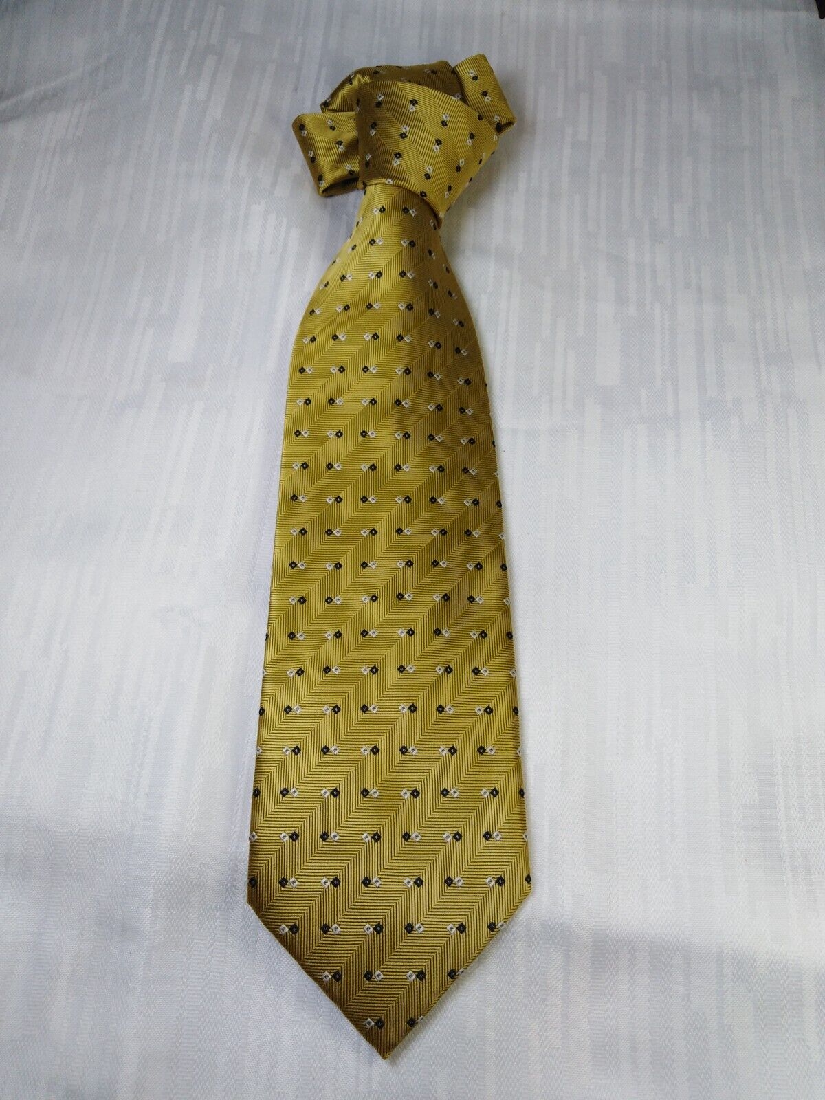 GIORGIO MARIANI 100% SETA SILK TIE CRAVATTA NECKTIE ITALY VINTAGE SELF TIPPED