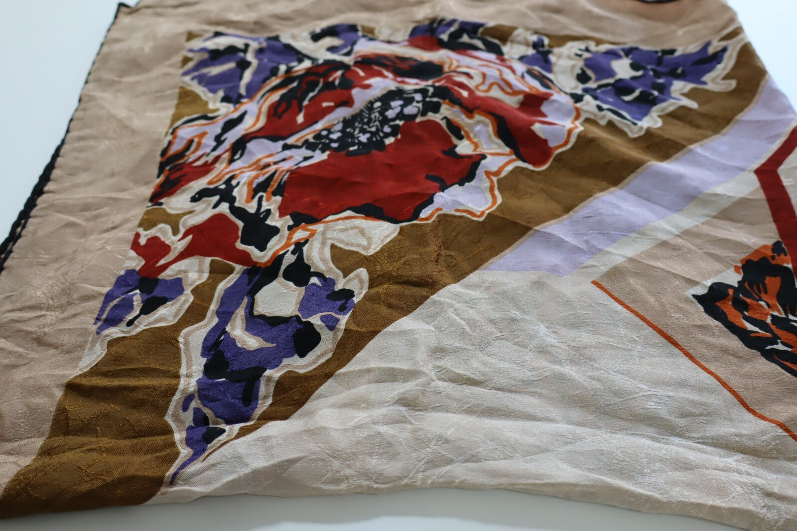 OSTINELLI FOULARD 100% SILK SETA SCARVES SCIARPA SCARF SQUARE MADE ITALY