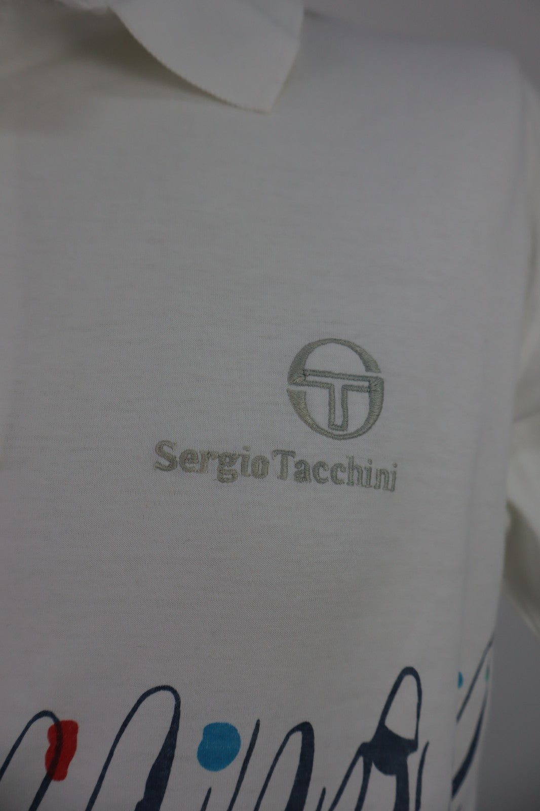 SERGIO TACCHINI MAGLIA POLO UOMO TG. VI MAN T-SHIRT CASUAL VINTAGE TENNIS