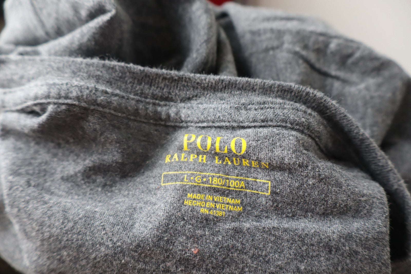POLO RALPH LAUREN MAGLIA UOMO L MAN CASUAL VINTAGE T-SHIRT COTONE COTTON LOGO