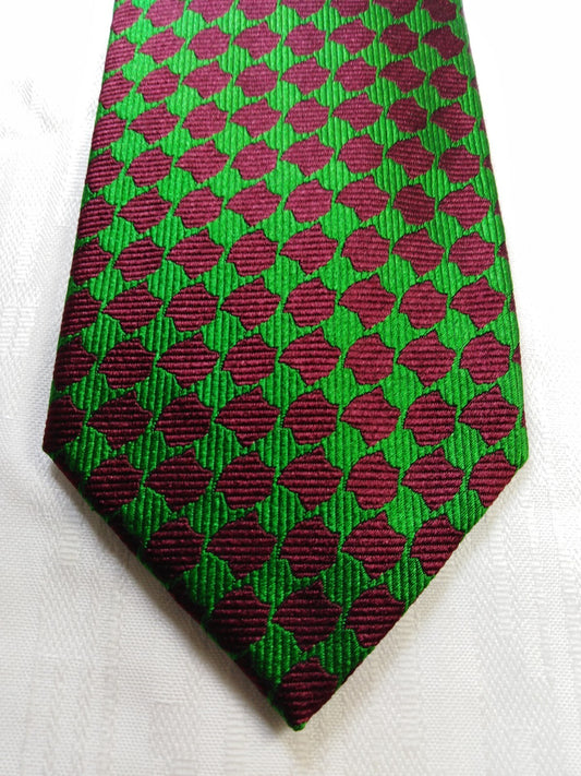 BASILE 100% SILK TIE SETA CRAVATTA NECKTIE MADE IN ITALY VINTAGE CLASSIC