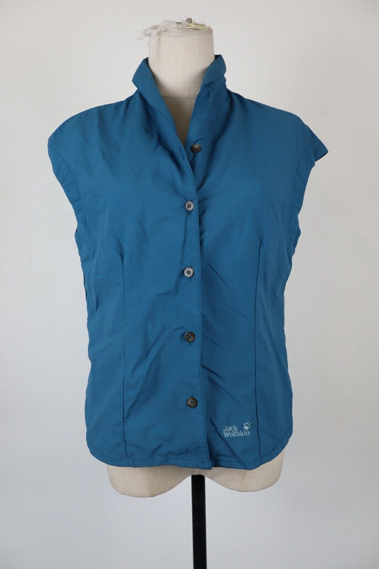 JACK WOLFSKIN CAMICIA SMANICATA DONNA TG. S WOMAN SHIRT CASUAL VINTAGE