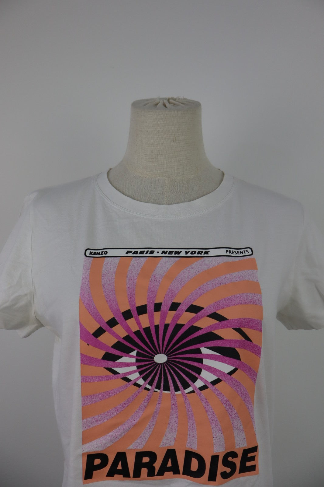 KENZO MAGLIA DONNA TG. L WOMAN CASUAL VINTAGE T-SHIRT TOP COTONE PARADISE OCCHIO