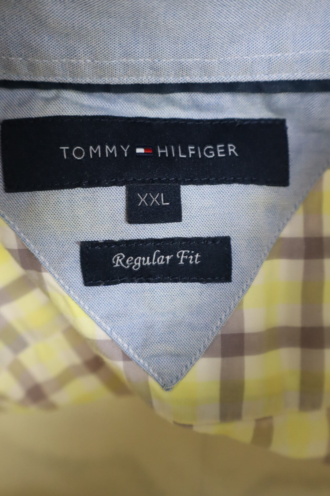 TOMMY HILFIGER CAMICIA UOMO TG. 2XL MAN CASUAL SHIRT VINTAGE SHIRT COTONE