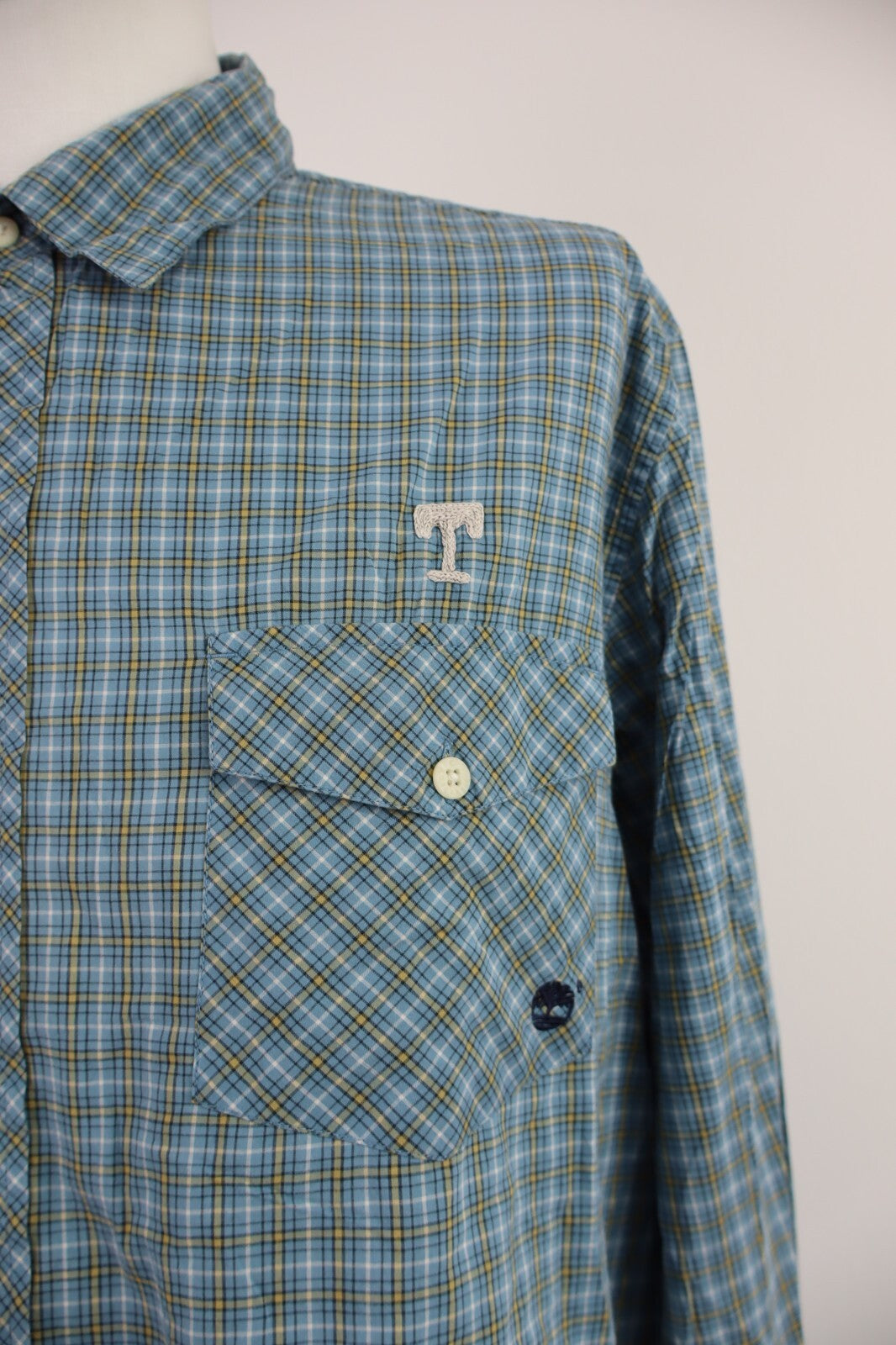 TIMBERLAND CAMICIA COTONE UOMO TG. XL MAN CASUAL VINTAGE SHIRT COTONE COTTON