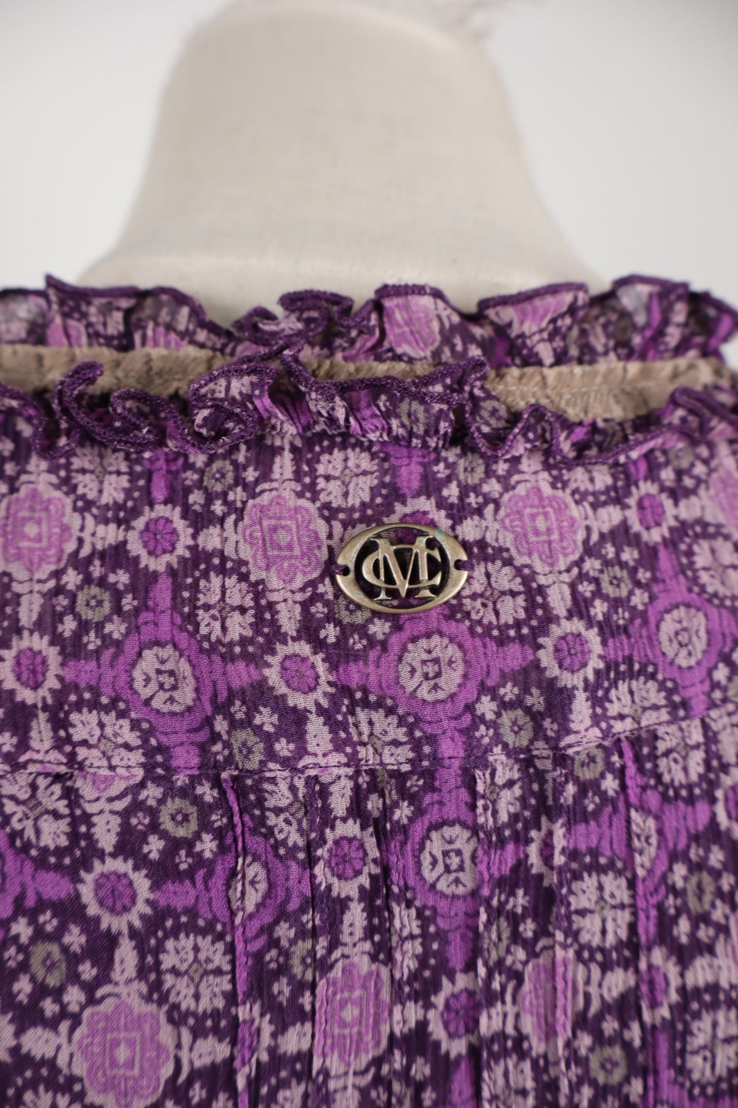 MARLBORO CLASSICS VESTITO DONNA 46 WOMAN CASUAL VINTAGE DRESS ABITO SETA ACETATO