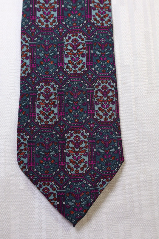 BARTON MODA 100% SILK TIE SETA CRAVATTA NECKTIE MADE IN ITALY VINTAGE