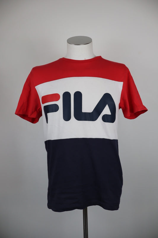 FILA MAGLIA UOMO TG S MAN T-SHIRT CASUAL VINTAGE COTONE COTTON BIG LOGO