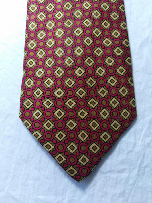 ROXY ROMA 100%  SILK TIE SETA CRAVATTA NECKTIE MADE IN ITALY