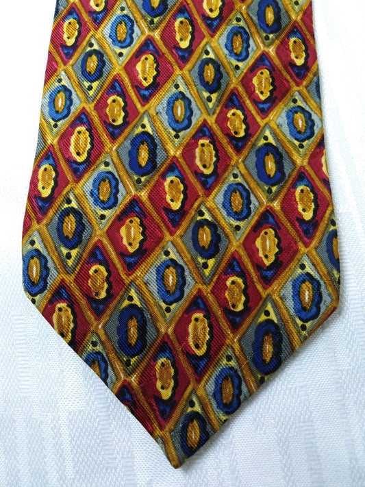 UNGARO PARIS 100% SILK TIE SETA CRAVATTA NECKTIE MADE IN ITALY