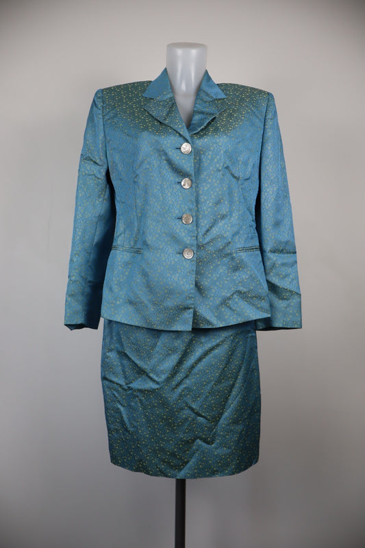 BYBLOS COMPLETO DONNA Tg. 44 GIACCA GONNA DRESS VINTAGE CASUAL SUIT ITALY