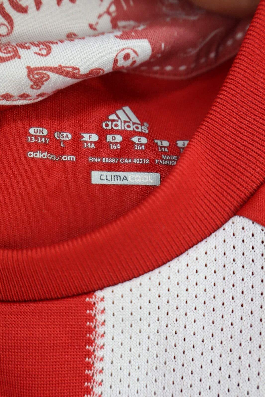 ADIDAS BAYERN MONACO MAGLIA CALCIO RAGAZZO BOY Tg 14 ANNI SOCCER JERSEY SPORT