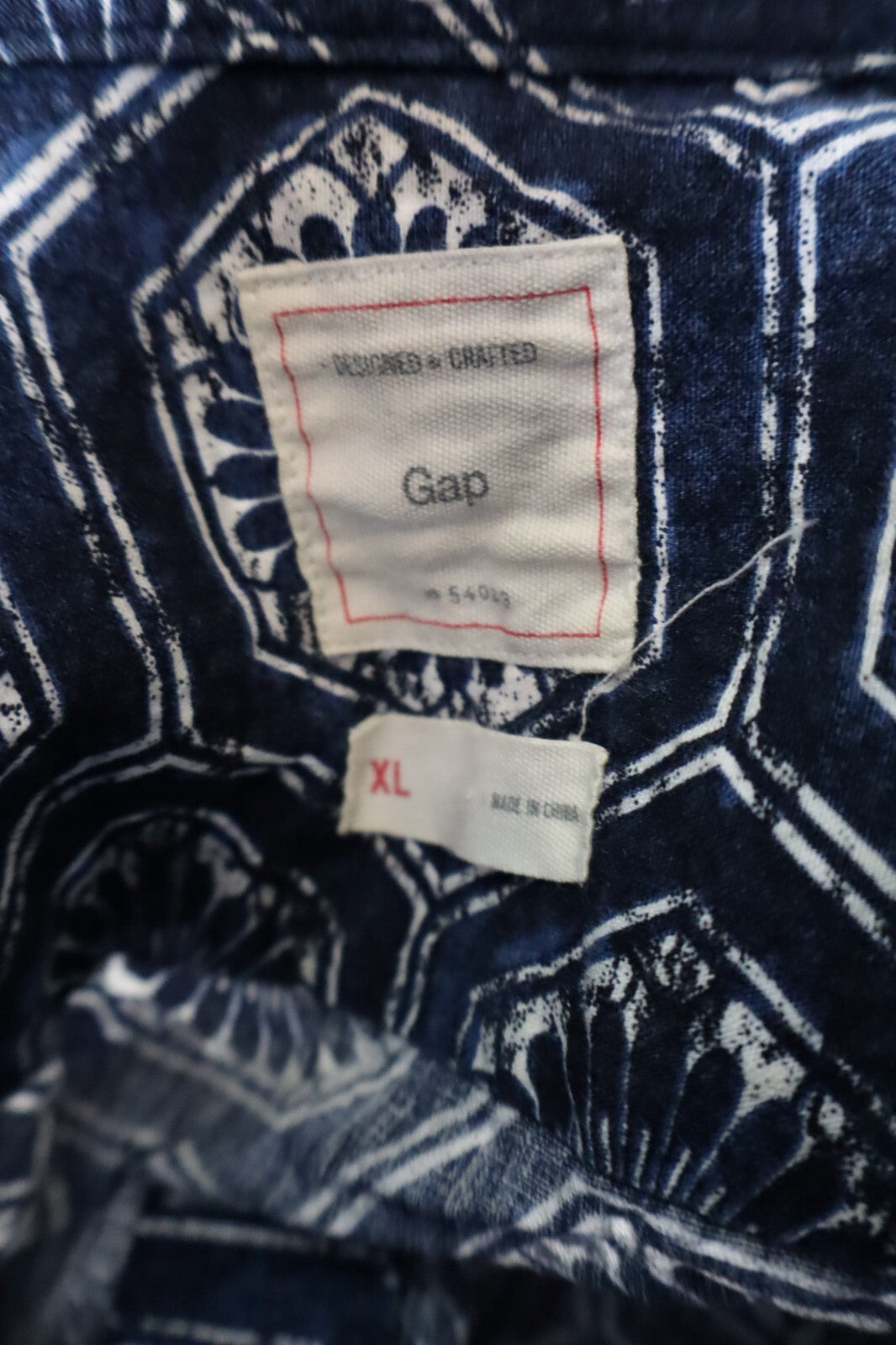 GAP CAMICIA UOMO TG. XL MAN CASUAL VINTAGE SHIRT COTONE COTTON