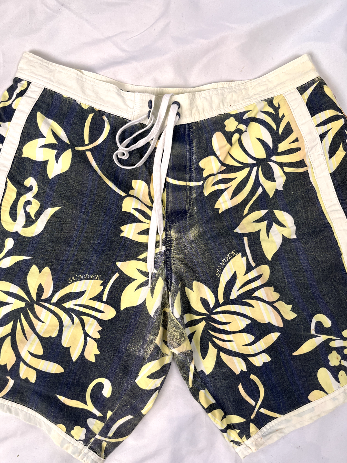 SUNDEK COSTUME PANTALONCINO MARE UOMO TG 34/48 MEN SWIMSUIT VINTAGE CASUAL