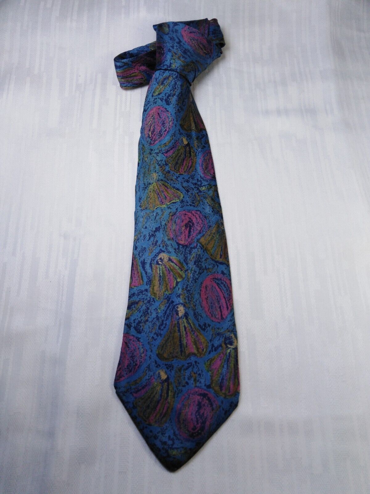 BARTON 100% SETA SILK  TIE CRAVATTA NECKTIE ITALY VINTAGE CLASSIC