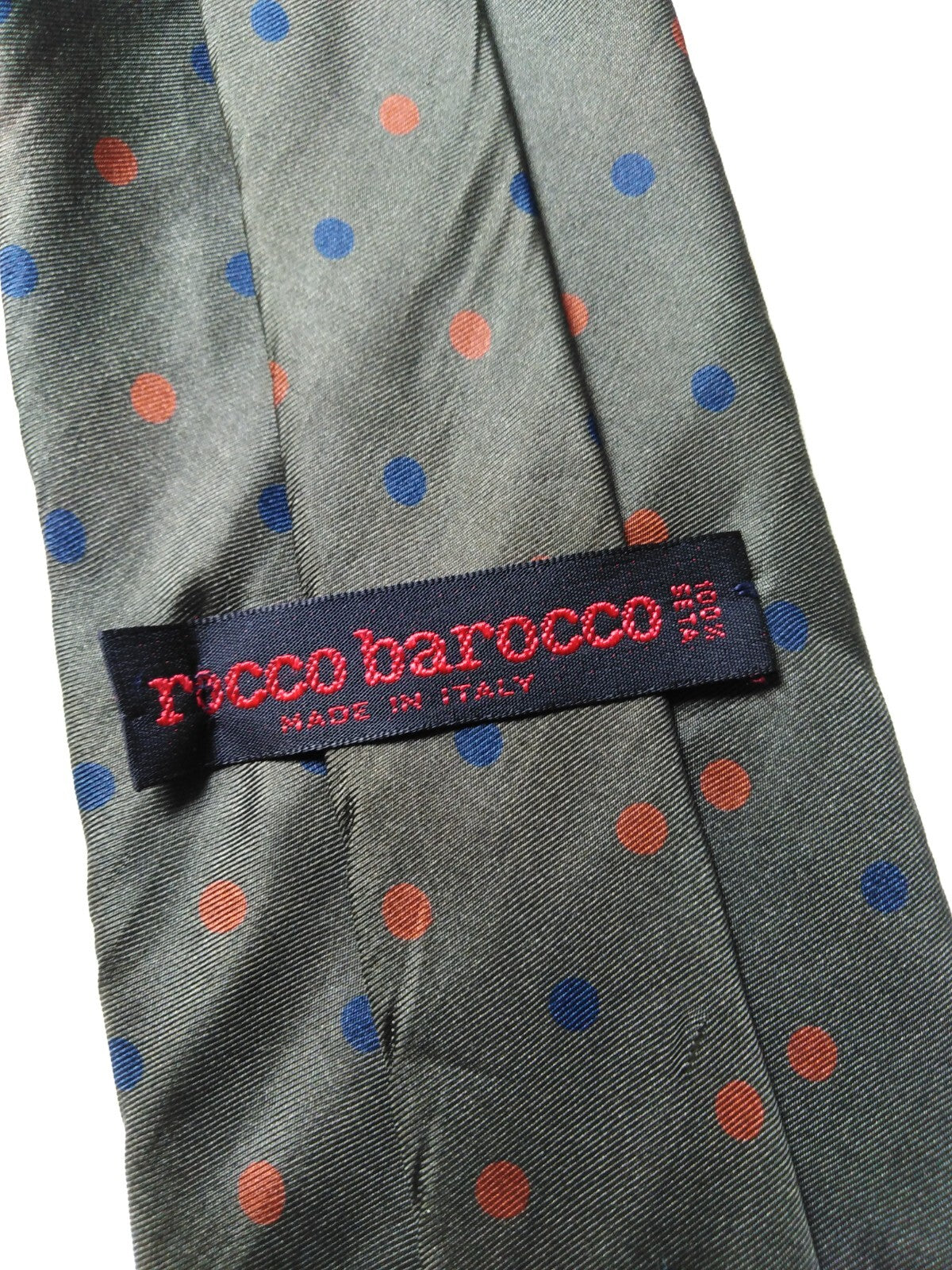 ROCCOBAROCCO 100% SILK TIE SETA CRAVATTA NECKTIE MADE IN ITALY