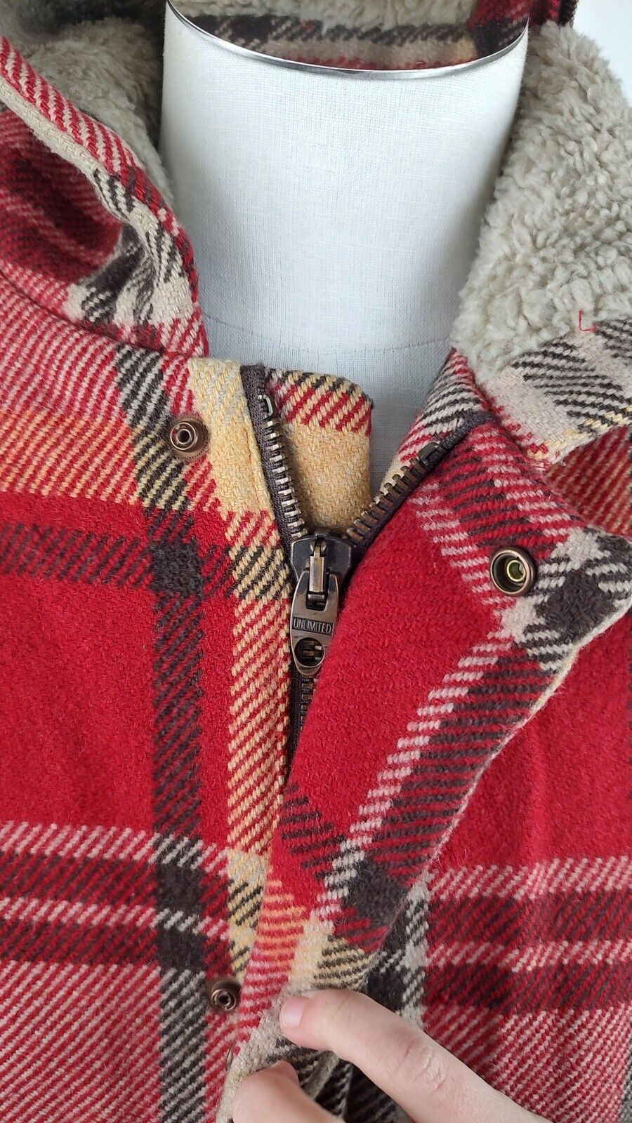 UNLIMITED CAPPOTTO COAT LANA GIUBBINO IMBOTTITO UOMO S MAN JACKET CASUAL VINTAGE