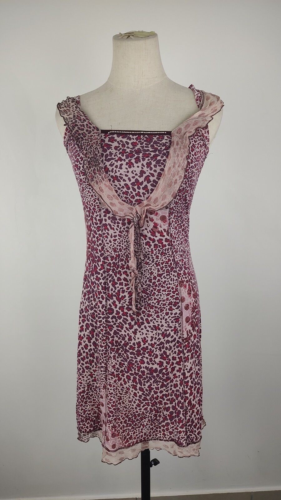 LIU JO VESTITO DONNA TG. 44  WOMAN CASUAL VINTAGE DRESS SETA