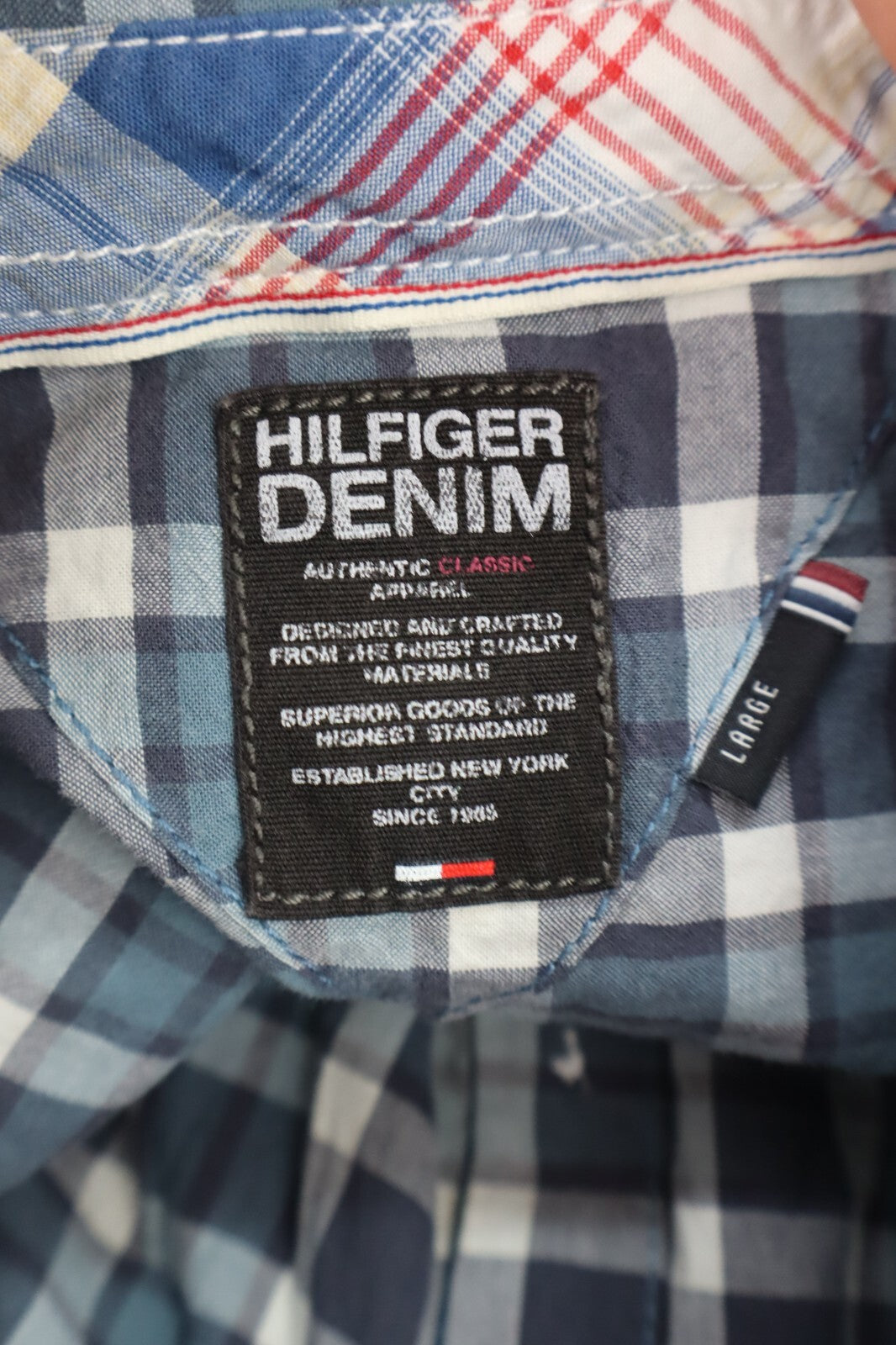 TOMMY HILFIGER CAMICIA DONNA TG. L WOMAN SHIRT CASUAL VINTAGE COTONE COTTON