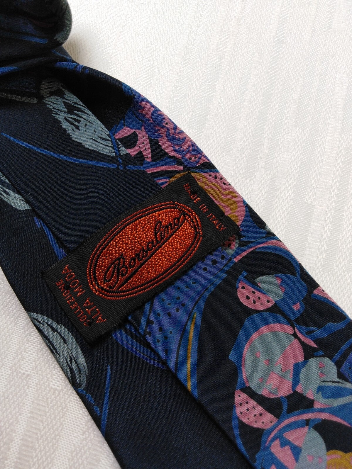 BORSALINO 100% SILK TIE SETA CRAVATTA NECKTIE MADE IN ITALY CLASSIC