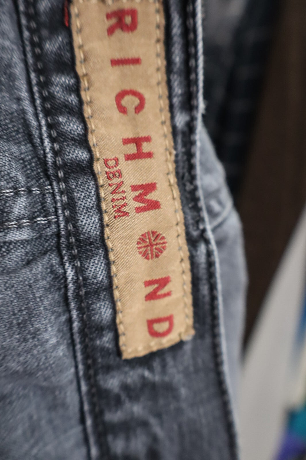 RICHMOND JEANS DENIM PANTALONE UOMO CASUAL TG 38 MAN VINTAGE PANTS