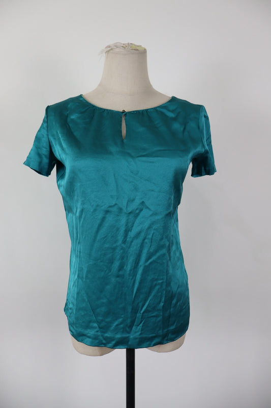HUGO BOSS MAGLIA DONNA TG. S WOMAN CASUAL VINTAGE TOP T-SHIRT SETA