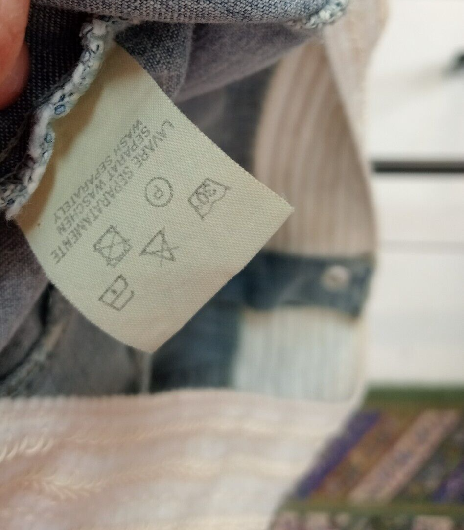 LUISA SPAGNOLI GIUBBINO JEANS DENIM DONNA Tg 42 WOMAN COTONE COTTON VINTAGE