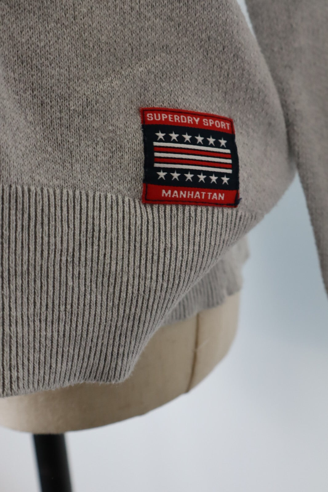 SUPERDRY DONNA Tg L WOMAN CASUAL VINTAGE SPORT SWEATSHIRT COTONE