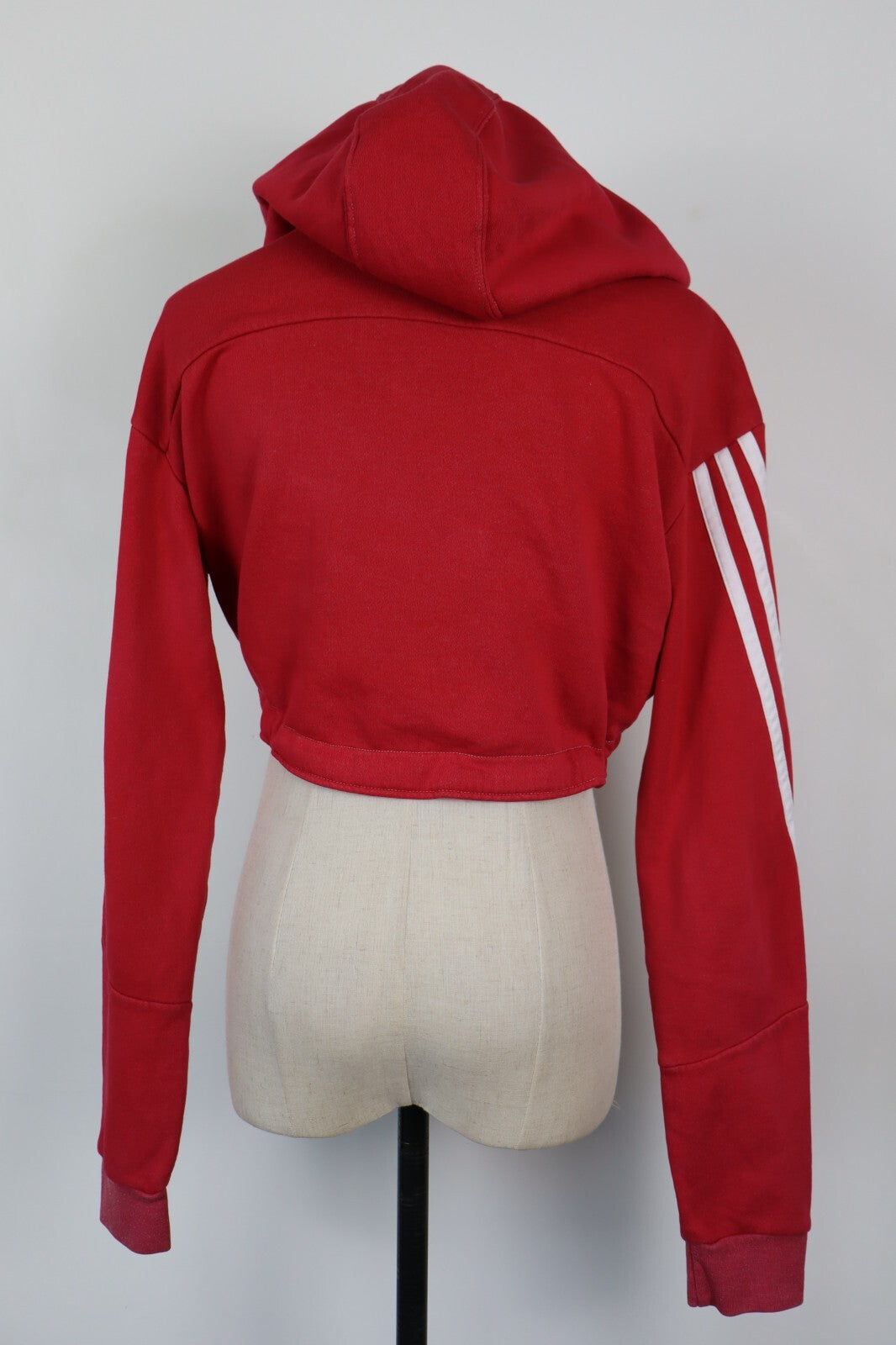 ADIDAS FELPA CON CAPPUCCIO DONNA Tg M WOMAN CASUAL VINTAGE SPORT SWEATSHIRT