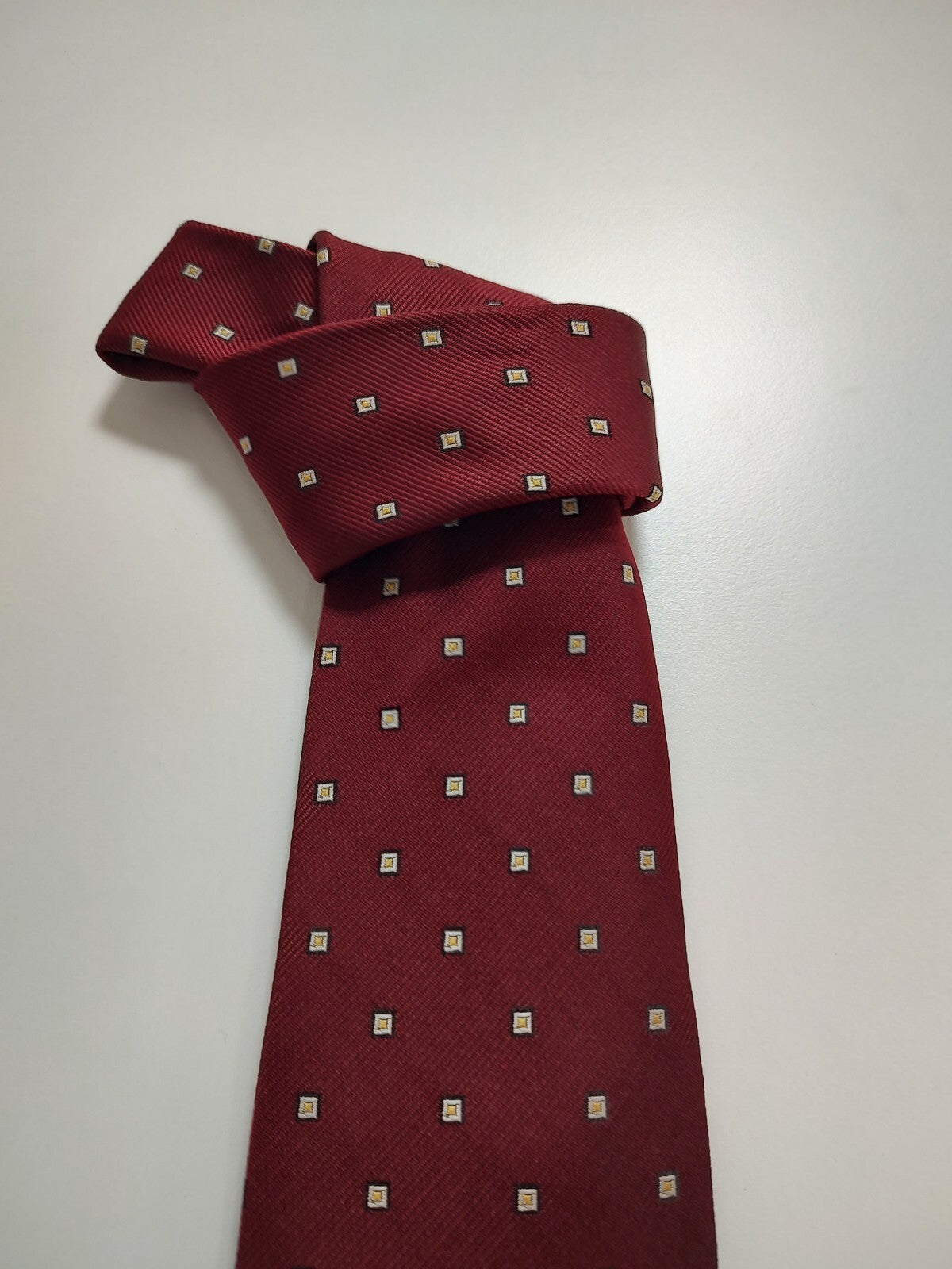 ANDREA CONTE 100% SILK TIE SETA CRAVATTA NECKTIE MADE ITALY CLASSIC SELF TIPPED